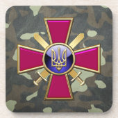 [200] Ukrainische Ground Forces Emblem Untersetzer (Vorderseite)