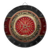 [200] Vegvisir - Viking-Goldmagischer Runic Dartscheibe (vorne)