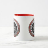 [200] Vegvisir - Viking Silver Magic Runic Compass Tasse (Zentrum)