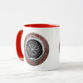 [200] Vegvisir - Viking Silver Magic Runic Compass Tasse (Vorderseite Links)