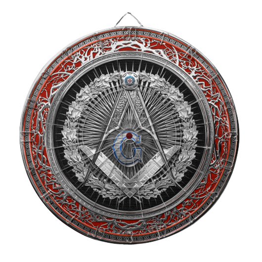 [200] Vorlagenmaurer - silbernes Quadrat u. Dartscheibe (vorne)