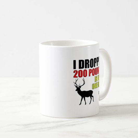 200lbs Funny Junting Tasse (VorderseiteRechts)