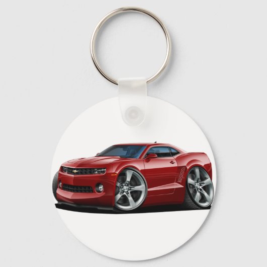 2010-12 Camaro Maroon Car Schlüsselanhänger (Vorderseite)