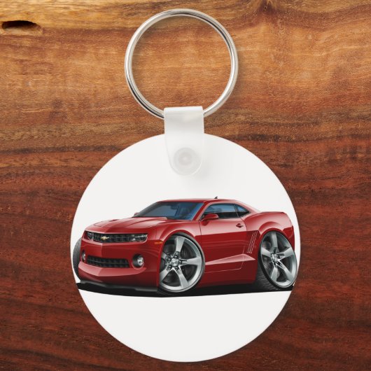 2010-12 Camaro Maroon Car Schlüsselanhänger (Vorderseite)