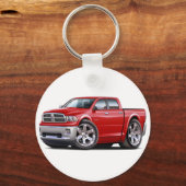 2010-12 Ram Dual Red Truck Schlüsselanhänger (Vorderseite)