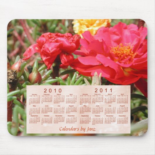 2010-2011 Blumenkalender Mousepad (Vorne)