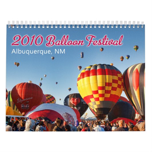 2010 Albuquerque, Nanometer-Ballon-Festival Kalender (Titelbild)