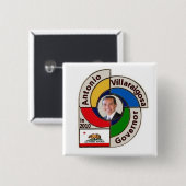 2010 Antonio Villaraigosa Square Button (Vorne & Hinten)