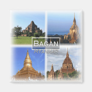 2010 Asien, Myanmar, Bagan, Kühlschrank Magnet