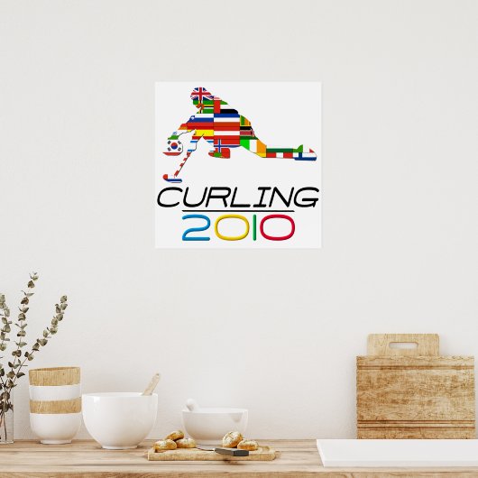 2010: Curling Poster (Küche)