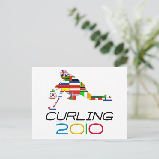 2010: Curling Postkarte (Stehend Vorderseite)
