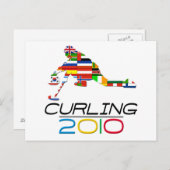 2010: Curling Postkarte (Vorne/Hinten)