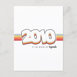 2010 Die Geburt von Legenden Postkarte