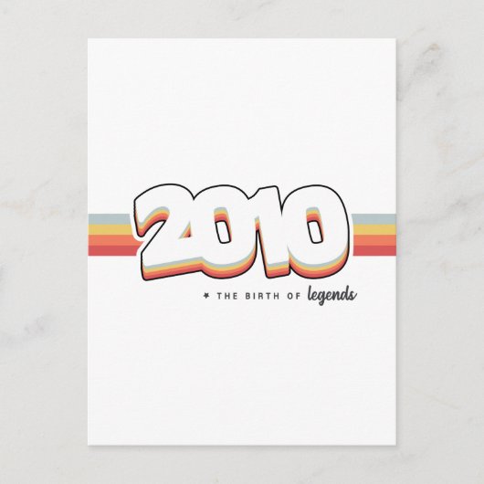2010 Die Geburt von Legenden Postkarte (Vorderseite)