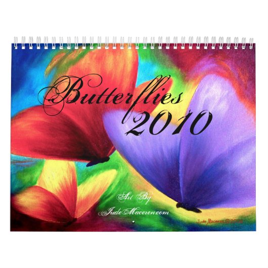 2010 Kalender-Schmetterlings-Malerei Kalender (Titelbild)