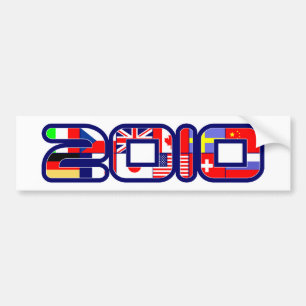 2010 Landesflaggen Autoaufkleber