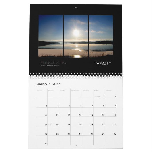 2010 Landschaften u. Sonnenuntergänge Kalender (Jan 2027)