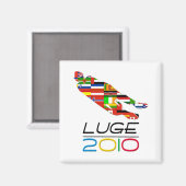 2010: Luge Magnet (Vorderseite/Rückseite)