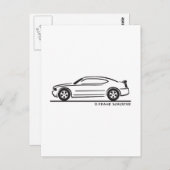 2010 Neues Dodge-Ladegerät Postkarte (Vorne/Hinten)