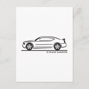 2010 Neues Dodge-Ladegerät Postkarte