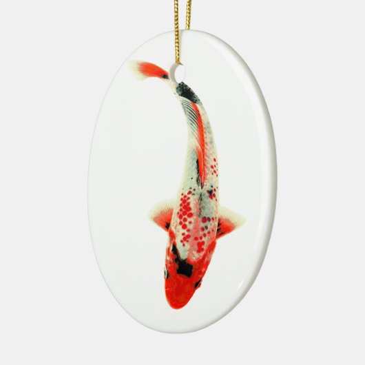 2010 Rot Koi Keramikornament (Links)