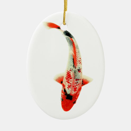 2010 Rot Koi Keramikornament (Vorne)