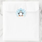 2010 Schöne Bride Penguin Runder Aufkleber (Tasche)