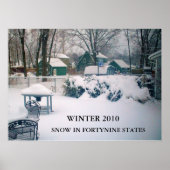 2010, SNOW IN FORTYNINE STAATEN Poster (Vorne)