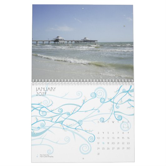 2010 Strand-Kalender Kalender (Jan 2027)