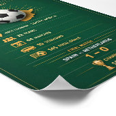 2010 Weltmeisterschaft Südafrika Infografik Poster (Ecke)