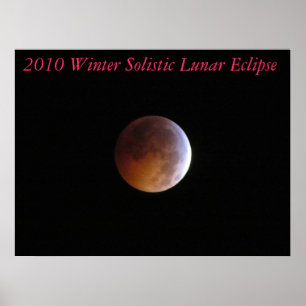 2010 Winter Solistic Lunar eclipse Canvas Print Poster