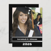 2011 Abschluss Foto Einladungen (Vorne/Hinten)