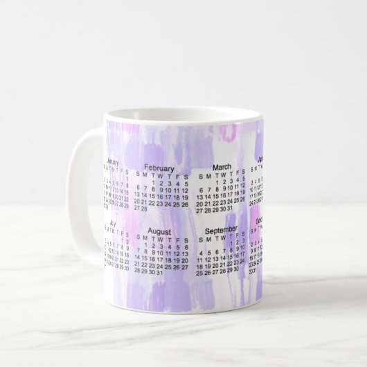 2011 abstrakter Kalender Kaffeetasse (Vorderseite Links)