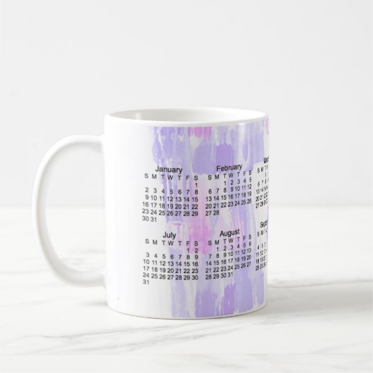 2011 abstrakter Kalender Kaffeetasse (Links)