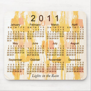 2011 abstrakter Kalender Mousepad