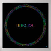 2011 Binary Calendar (black) Poster (Vorne)