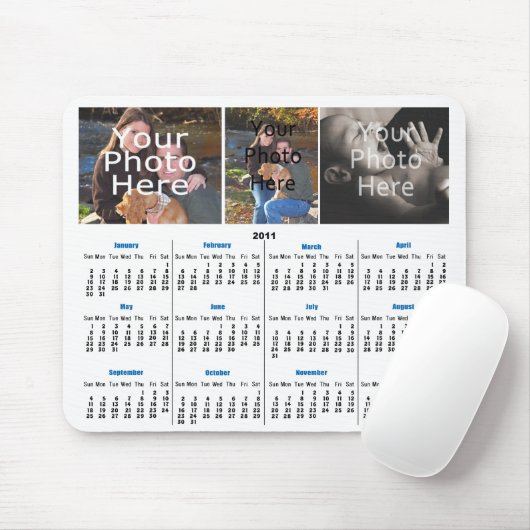 2011 Calendar Custom Foto Mousepad - Hinzufügen vo (Mit Mouse)