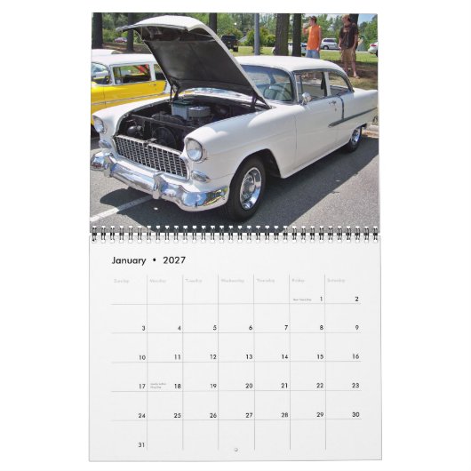2011 Chevy Classic Muscle Calendar Kalender (Jan 2027)