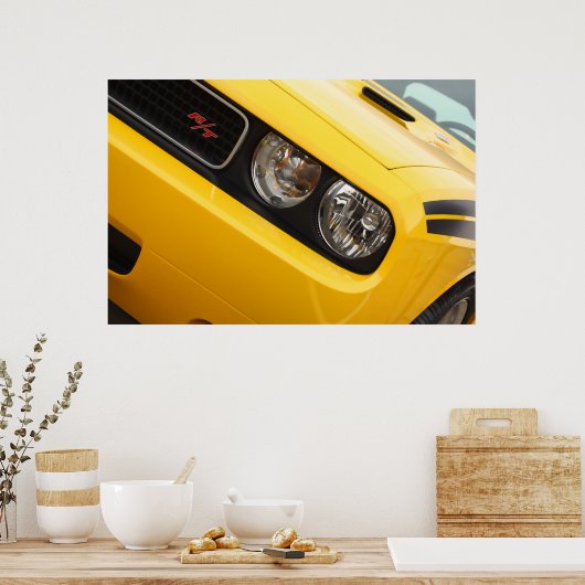 2011 Dodge Challenger R/T Gelb Poster (Küche)
