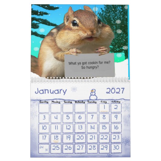 2011 Eichhörnchen-Kalender Kalender (Jan 2027)