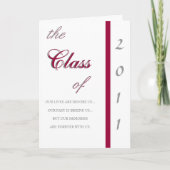 2011 Einladung des Abschlusses (Vorderseite)