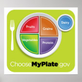 2011 Food Pyramid Choose My Plate poster (Vorne)