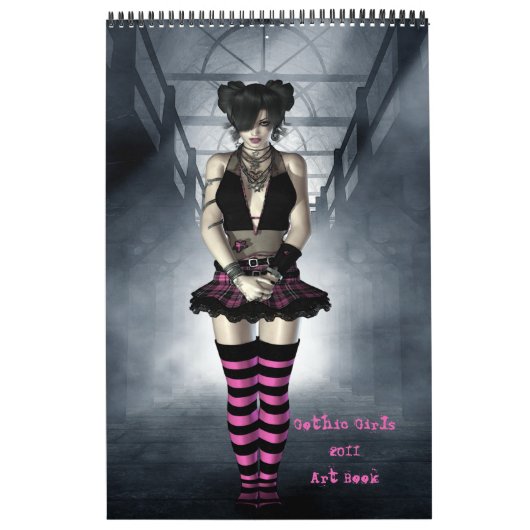 2011 Gotische Girls Art Buchkalender Kalender (Titelbild)