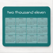 2011 grundlegender Kalender Mousepad (Vorne)