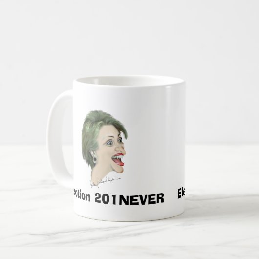 2011 Hillary wählen Kaffeetasse (Vorderseite Links)