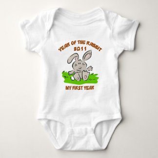 2011 Jahr des Kaninchen-Baby-T - Shirt