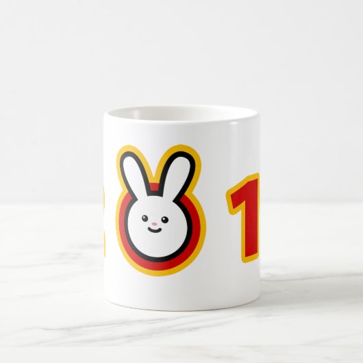 2011: Jahr des Kaninchens Kaffeetasse (Mittel)