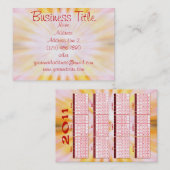 2011 Kalender-Visitenkarten Visitenkarte (Vorne/Hinten)