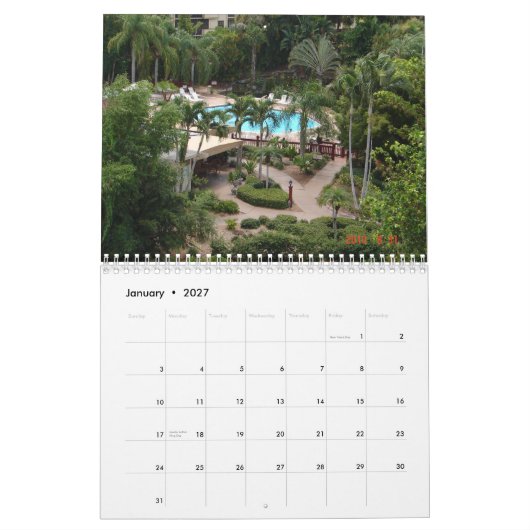 2011 Park-Ufer-Erholungsort-Kalender Kalender (Jan 2027)