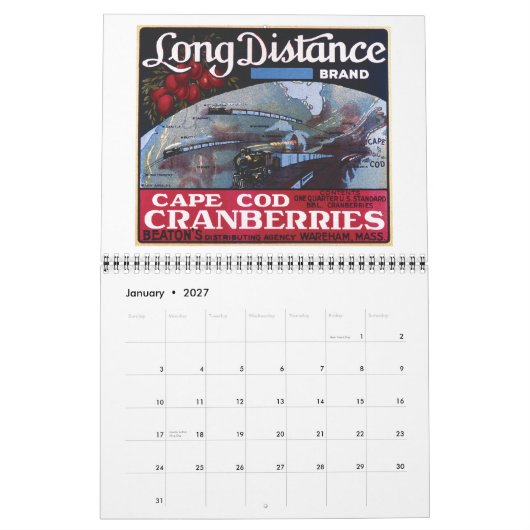 2011 Preiselbeer-Kalender Kalender (Jan 2027)